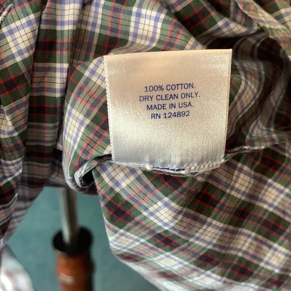 Serena & Lily plaid button down A-line Long sleeve dress with pockets size 2 - Picture 9 of 10